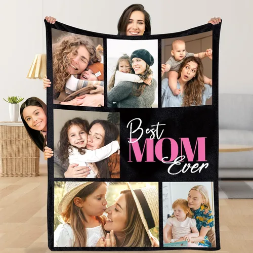 Miniatura 17 de Manta personalizada con foto/texto, manta con imagen personalizada, regalos de amor, regalos personalizados para parejas para novio, novia, esposa