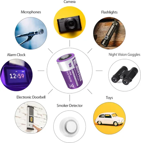 Miniatura 6 de EEMB CR2 - Batería de litio CR2 de 3 V, batería CR2, 3 voltios, CR15h270, no recargable, para Fujifilm Instax Mini, telémetro, linternas, detector