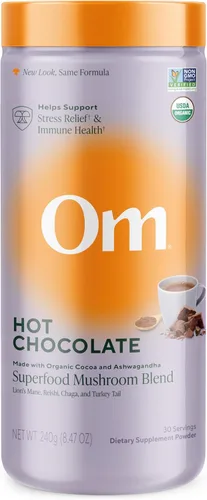 Miniatura 17 de OM MUSHROOM SUPERFOOD Morning Energy Blend - Mezcla de bebida de hongos sin café con Cordyceps, melena de león, rodiola y vitamina D2 - Energía