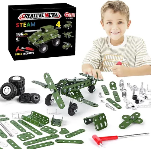 Miniatura 9 de Ferthor Fun Juguetes de Construcción STEM para Niños de 8-12 Años, Conjuntos Creativos Serie de Camiones de Bomberos Kit de Modelo, Juguetes
