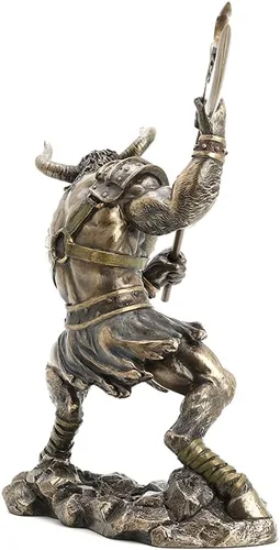 Miniatura 2 de Veronese Design Minotauro de 13 3/4 pulgadas de alto, escultura de resina de bronce fundido en frío, escultura de leyenda griega romana
