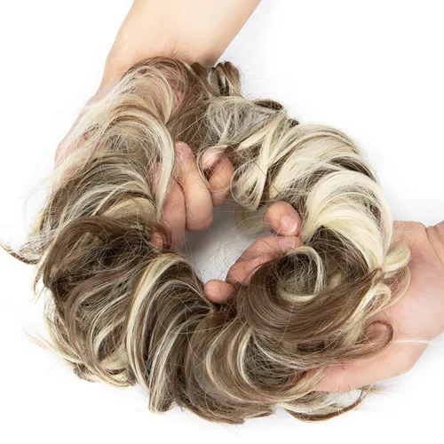 Miniatura 5 de Extensiones de moño de cabello desordenado, moño de cabello con coletero, recogedor
