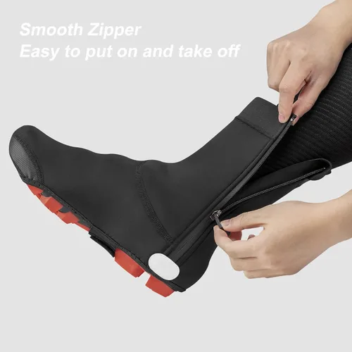 Miniatura 3 de ROCKBROS Fundas para Zapatos de Ciclismo, Calentadores de Zapatos para Bicicleta, Resistente al Agua y al Viento, Sobrezapatos para Bicicleta
