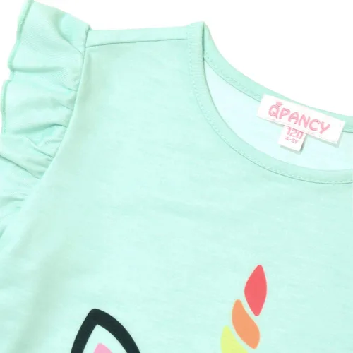 Miniatura 3 de QPANCY Pijamas a juego para niñas y muñecas de unicornio ropa de dormir de algodón de verano