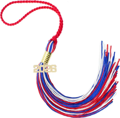 Miniatura 557 de Borla de graduación Aqua 2022, todos los colores escolares disponibles, fabricada en Estados Unidos