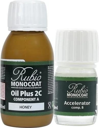 Miniatura 124 de Rubio Monocoat Aceite para Acabado de Madera 175 pies² - Puro Oil Plus 2C Aceite de Linaza para Madera Rápido de Secar, Ecológico para Uso