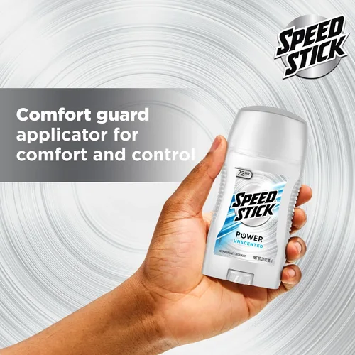 Miniatura 6 de Speed Stick Desodorante antitranspirante para hombre, sin perfume, 3 onzas, paquete de 4