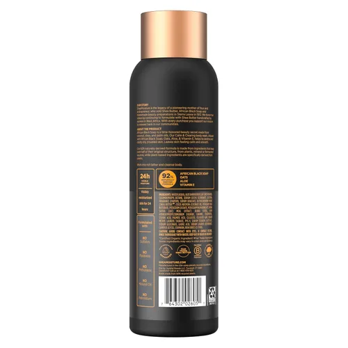 Miniatura 3 de SheaMoisture Jabón Africano Negro Limpiador corporal Calmante y clarificante para 24H de Humedad visible para una piel saludable y radiante 18 Oz