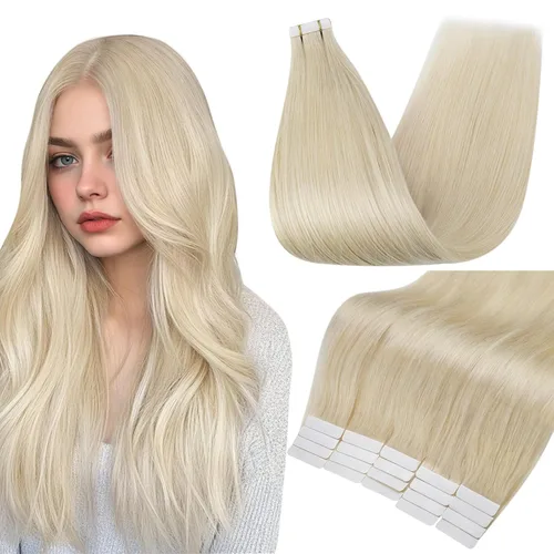 Miniatura 48 de Full Shine - Extensiones de cabello con cinta adhesiva de 18 pulgadas, extensiones de cabello Remy de 1.76 oz, extensiones de cabello lacio