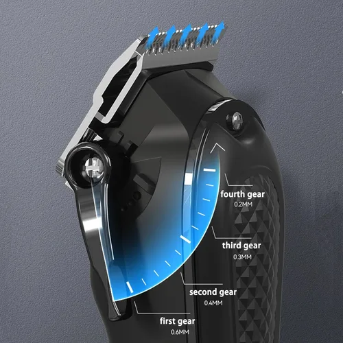 Miniatura 5 de KEMEI KM-1071 - Cortapelos para hombre, profesional, inalámbrica, con cable, para cortar y arreglar el cabello, recortadora de barba recargable
