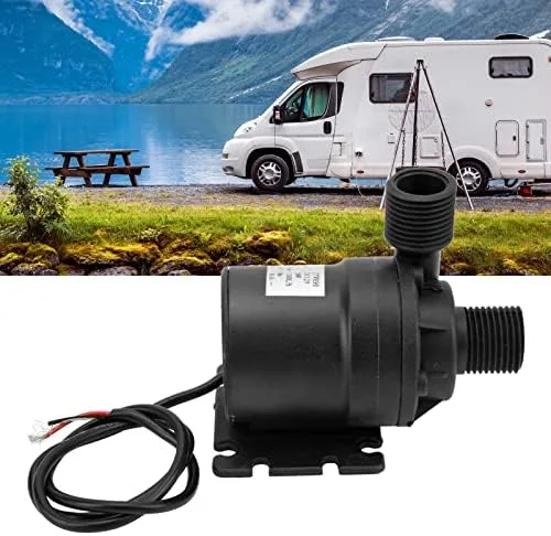 Miniatura 8 de DC12V Mini sin escobillas, bomba de circulación de agua de 12 voltios 30 W 26.2 ft de altura sumergible para estanque acuario peces fuente solar