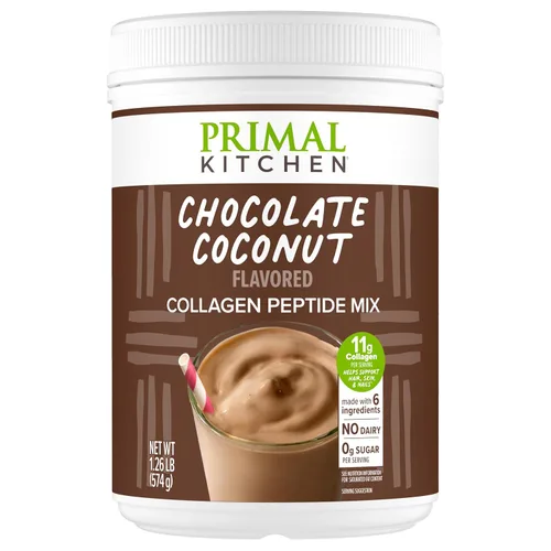Miniatura 17 de Primal Kitchen Matcha Colágeno Keto Latte en Polvo, Péptidos de Colágeno Sin Azúcar, 9.33 Onzas