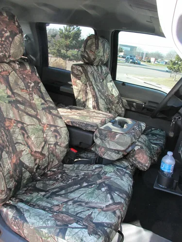 Miniatura 5 de Durafit Seat Covers F486-DS1 Camo-2014 fundas camufladas para asientos para Ford F150 2015 F250/F550 XLT y Lariat 40/20/40 con asiento dividido