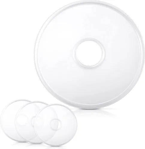 Nuenen Paquete de 4 bandejas deshidratadoras antiadherentes, hojas de rollo de cuero de frutas de 12 x 12 pulgadas y accesorios deshidratadores,