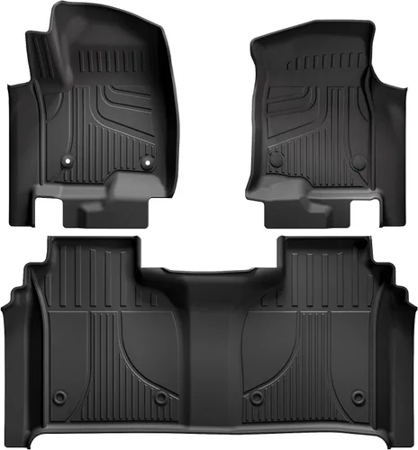 Miniatura 11 de AOMSAZTO Alfombrillas para piso para Chevy Malibu 2016-2025 - Protección para todo tipo de clima para la 1ª y 2ª fila, forro para automóvil