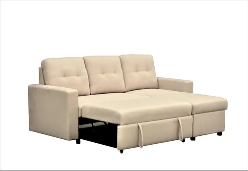 Miniatura 7 de Container Furniture Direct Sofá cama modular convertible en forma de L, muebles de apartamento elegantes, sofá extraíble de ahorro para espacios