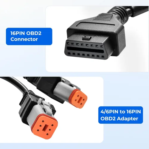 Miniatura 6 de 4pin+6pin 2 en 1 conectar para Harley motocicleta Obd2 Cable 16 Pin a 4 Pin 6 Pin OBD adaptador de cable escaneo a muchas motocicletas Motorrad