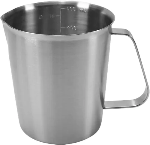 Miniatura 8 de Othmro 1 taza medidora de acero inoxidable de 23.7 fl oz, 24 onzas, 2 escalas de medición, incluyendo escala ML, escala de onzas, vaso graduado