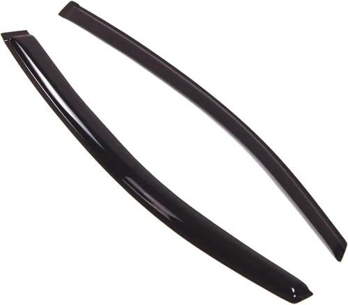 Visor de ventana compatible con Honda Civic Coupe 2012-2015, DGWV2-225, deflector de montaje exterior, protector de lluvia, humo oscuro, juego de 2