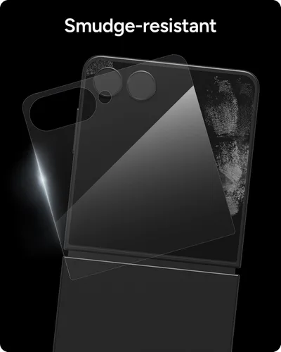 Miniatura 6 de ZAGG Glass+ - Protector de pantalla para Samsung Galaxy Z Flip7 (solo pantalla frontal), 3 veces más fuerte, resistente a los arañazos, resistente a