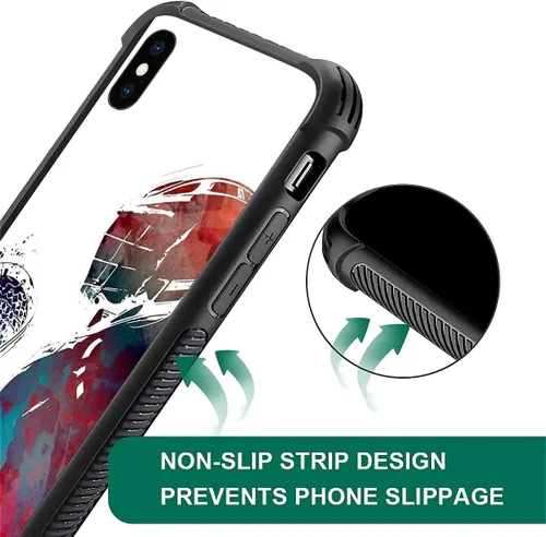 Miniatura 136 de Compatible con funda para iPhone 6 Plus/6s Plus,Bite Your Teeth Diseño de patrón asombroso, funda trasera dura de PC anti-arañazos y a prueba