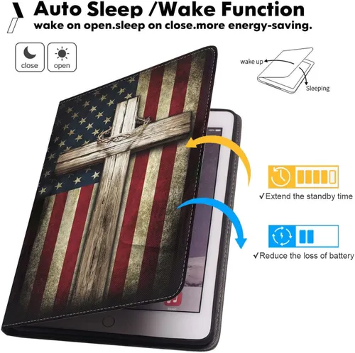 Miniatura 4 de Funda para iPad Mini 5/Mini 4, iPad Mini 1/2/3, Funda de piel sintética premium con función de encendido automático inteligente para iPad Mini 5ª/4ª