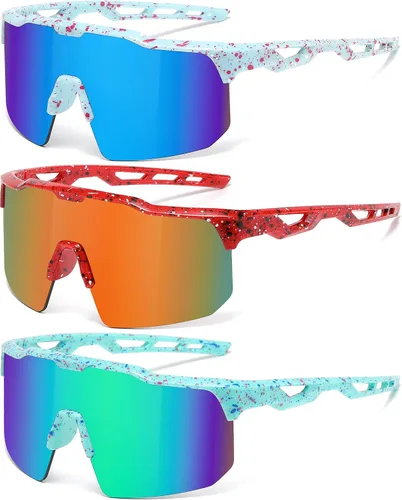 Miniatura 8 de Youth Baseball Sunglasses for Boys Girls Softball Cycling Sports Sunglasses Kids Lightweight UV Protection