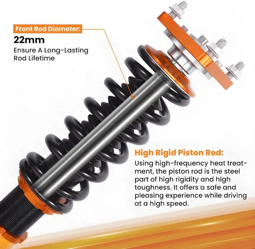 Miniatura 2 de maXpeedingrods Coilovers para Ford Mustang GT/Base SN95 1994-2004, Kit de suspensión de bobinas de altura ajustable, amortiguador de amortiguador
