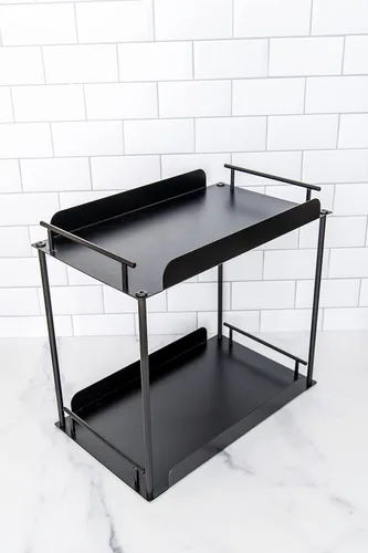 Miniatura 3 de Estante de almacenamiento de 2 niveles para encimera, soporte organizador