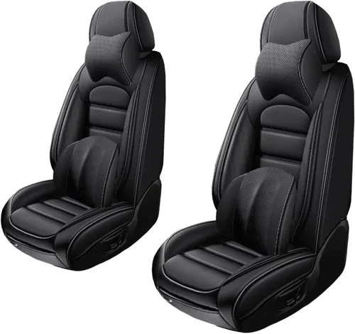 Miniatura 22 de 5 fundas de asiento para Chevy Aveo 2005-2023, fundas de asiento de automóvil de cuero, impermeables, antideslizantes, suaves, cómodas fundas