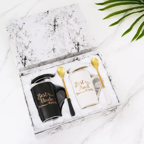 Miniatura 7 de Cabtnca Regalo para Tía y Tío, Mejor Taza de Tía y Tío, Regalos de Cumpleaños Navidad Día de la Madre Día del Padre para Tías y Tíos de Sobrina