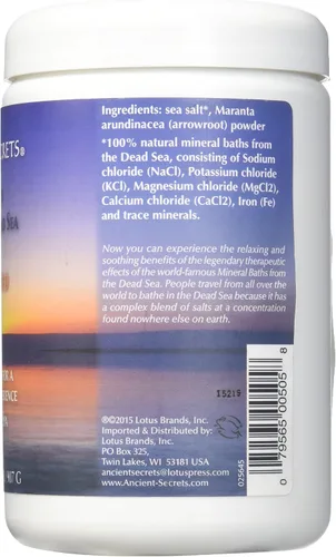 Miniatura 2 de Sales de baño del Mar Muerto sin perfume Ancient Secrets 2 lbs Sal de baño
