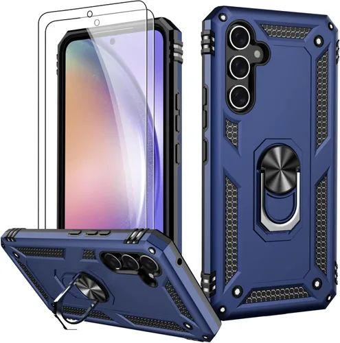 Miniatura 31 de LUMARKE Funda para Galaxy A51 4G con protector de pantalla, supera los 16 pies, probada en caídas, de grado militar, con soporte de anillo Rojo