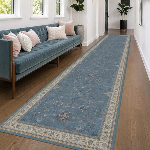 Miniatura 249 de Alfombra Boho Negra para Sala de Estar - Alfombra de Área Lavable de 10x14 Pies, Alfombras de Comedor para Debajo de la Mesa, Alfombra Suave de Pelo