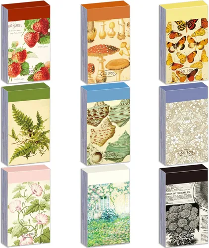 Miniatura 13 de 6 Juegos de 300 Piezas Libro de Calcomanías Washi para Diario, Paisajes Diarios Cosas de la Vida Viajes Calcomanías Vintage Estética Moda Juego