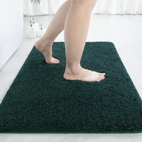 Miniatura 51 de LOCHAS - Tapete de baño de 24x70 pulgadas, suave, grueso y absorbente, hecho de microfibra, para el baño, lavable a máquina, tapete antideslizante