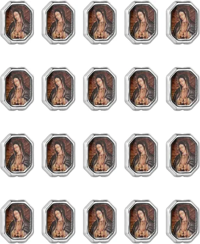 Miniatura 11 de COTTVOTT 20 cuentas espaciadoras de Nuestra Señora de Guadalupe de San Judas para bricolaje, rosario, collar, pulsera, joyería, abalorios, parte