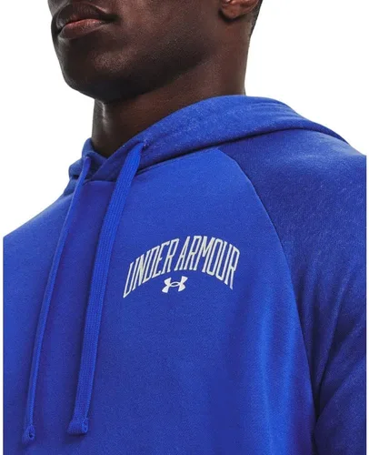 Miniatura 3 de Under Armour Sudadera con capucha Rival Wordmark Colorblock para hombre