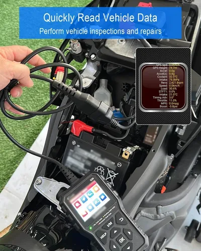 Miniatura 4 de Cable adaptador OBD2 de 6 pines para Guzzi Suzuki Yamaha Harley Davidson Piaggio Vespa motocicleta OBD cable de diagnóstico Euro5 6pin conector
