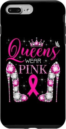 Miniatura 12 de iPhone 12 Pro Max Queens Wear Rosa Concientización del Cáncer de Mama Estuche con Cinta Rosa