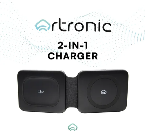Miniatura 2 de Cargador portátil para Magsafe - Cargador de viaje para iPhone - Estación de carga plegable 2 en 1 para múltiples dispositivos Apple - Almohadilla