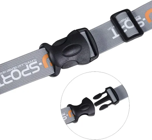 Miniatura 3 de RJ-Sport Cinturón con número de carrera, soporte para cinturón de carreras de triatlón con 6 trabillas de gel energético para triatalón, maratón
