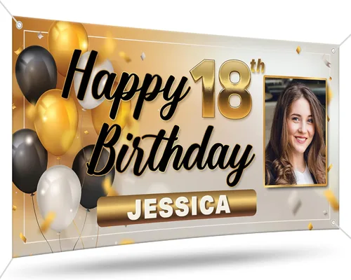 Miniatura 13 de Cartel de Celebración Personalizado de DOT4DOT - Personalizado para Cartel de Feliz Cumpleaños, Niños, Boda, Fiestas, Gran Inauguración, Graduación
