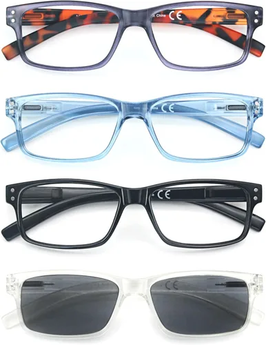 Miniatura 9 de HEEYYOK Readers For Wome Reading Glasses Womem For Small Face Square Cheaters Reading Glasses Womens Lightweight 4-Pack Paquete de 4