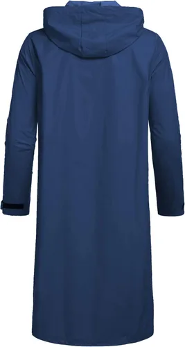 Miniatura 4 de COOFANDY Chaqueta impermeable para hombre con capucha impermeable ligera activa larga