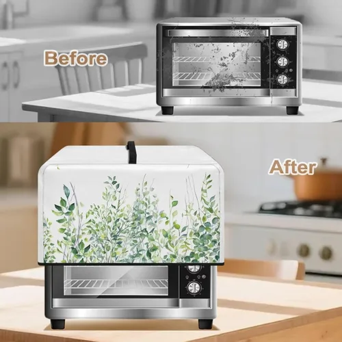 Miniatura 3 de Cubierta de horno de microondas de convección para encimera, tostadora, horno, protector de electrodomésticos para decoración de cocina del hogar