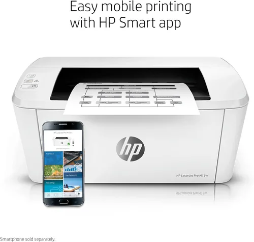 Miniatura 8 de HP LaserJet Pro M15w Impresora monocromática inalámbrica, funciona con Alexa (W2G51A)
