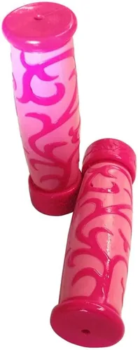 Miniatura 2 de (7/8 pulgadas en ambos lados) Universal ATV y PWC Rubber Comfort Grips- [PINK Vine] Compatible con empuñaduras de motocicleta de 7/8 pulgadas