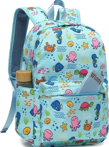 Miniatura 9 de CAMTOP - Conjunto de mochila y lonchera con estampados divertidos para niños de preescolar y primaria