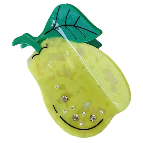 Miniatura 9 de Pinzas de garra de manzana, pinzas de pelo de melocotón jugoso, pinzas de pelo de frutas, pinzas de pelo de acetato para mujeres, pinzas pequeñas